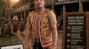 RABI, TOKOH PEMUDA DAYAK MELAWI: MEDIA ONLINE PENTING EDUKASI ADAT BUDAYA KEPADA DUNIA